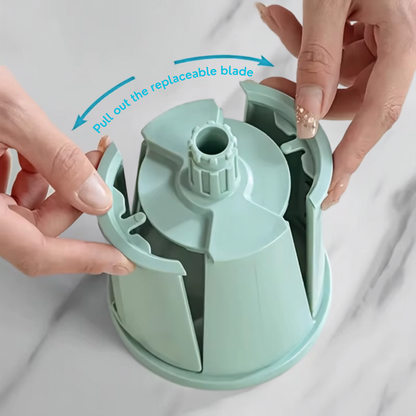 Jillani’s 5-in-1 Rotary Vegetable Slicer & Grater with Suction Base