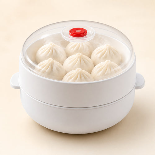 Microwave Vegetable & Bun Steamer – Healthy Steam Cooking in Minutes