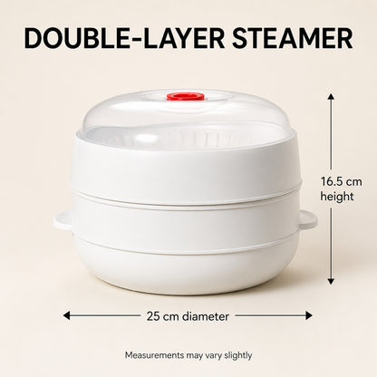 Microwave Vegetable & Bun Steamer – Healthy Steam Cooking in Minutes