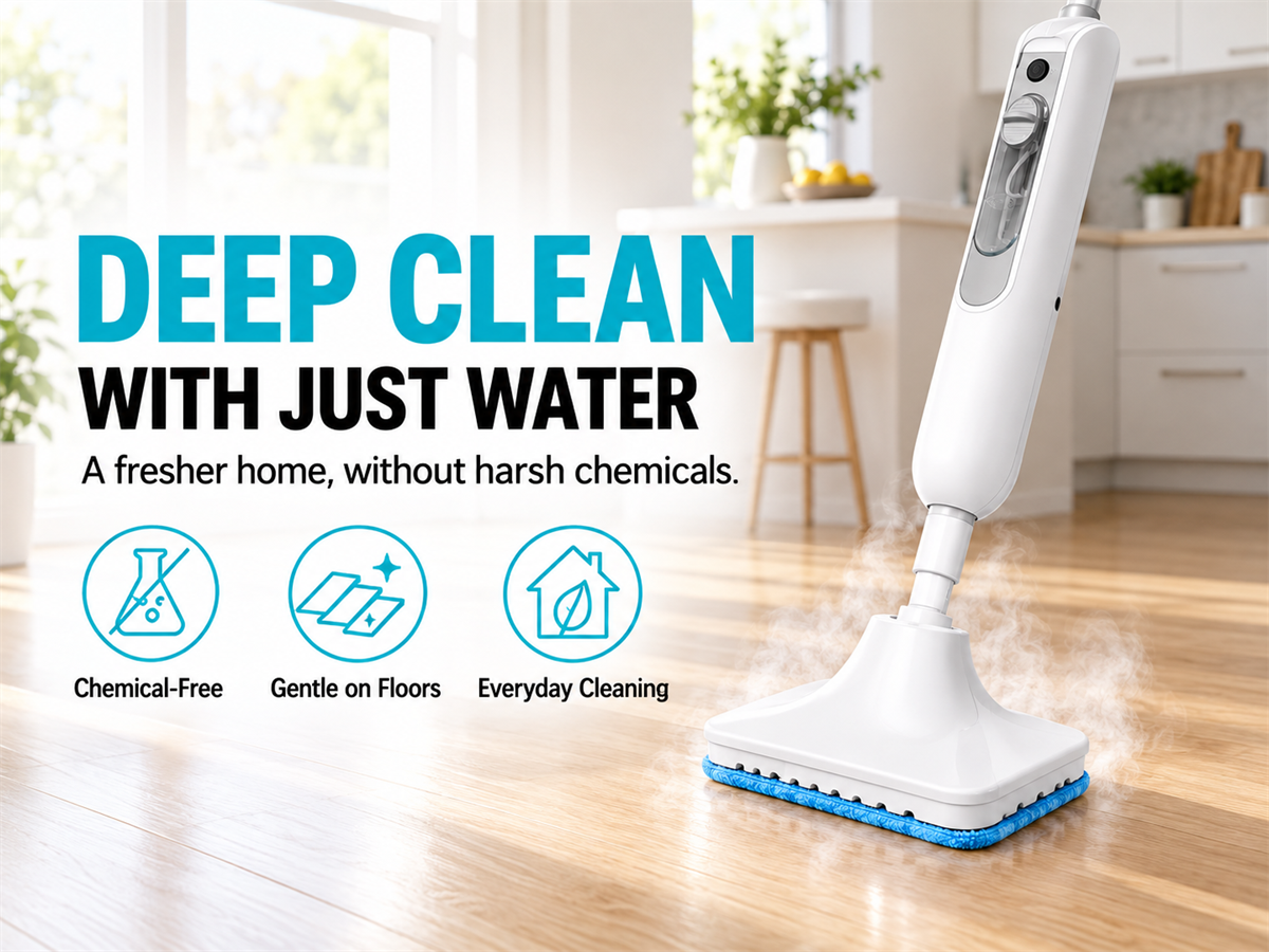 Powerful Cleaning Using Water and Steam