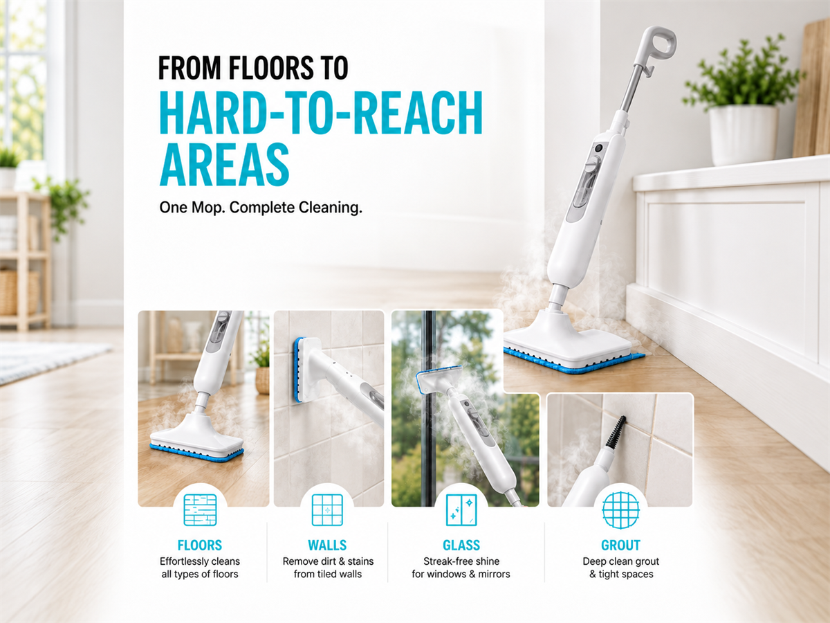 One Mop, Complete Cleaning Versatility